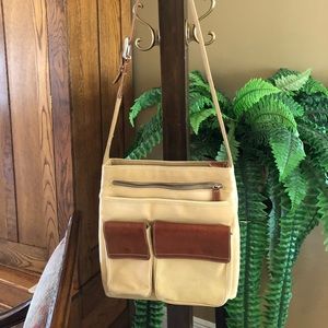 Fossil Expedition Co. Canvas Leather Messenger Bag